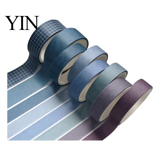 Transluzentes Washi Tape 8 Rollen Set, Dekorative Aufkleber, Ästhetische Unifarbene Bänder Weich für Scrapbooking Zubehör, Journaling Junk Journal, Verpacken
