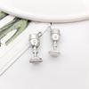 Red Wine Wheat Ear Pendant for DIY Tibetan Silver Jewelry: Earrings, Bracelet, Necklace