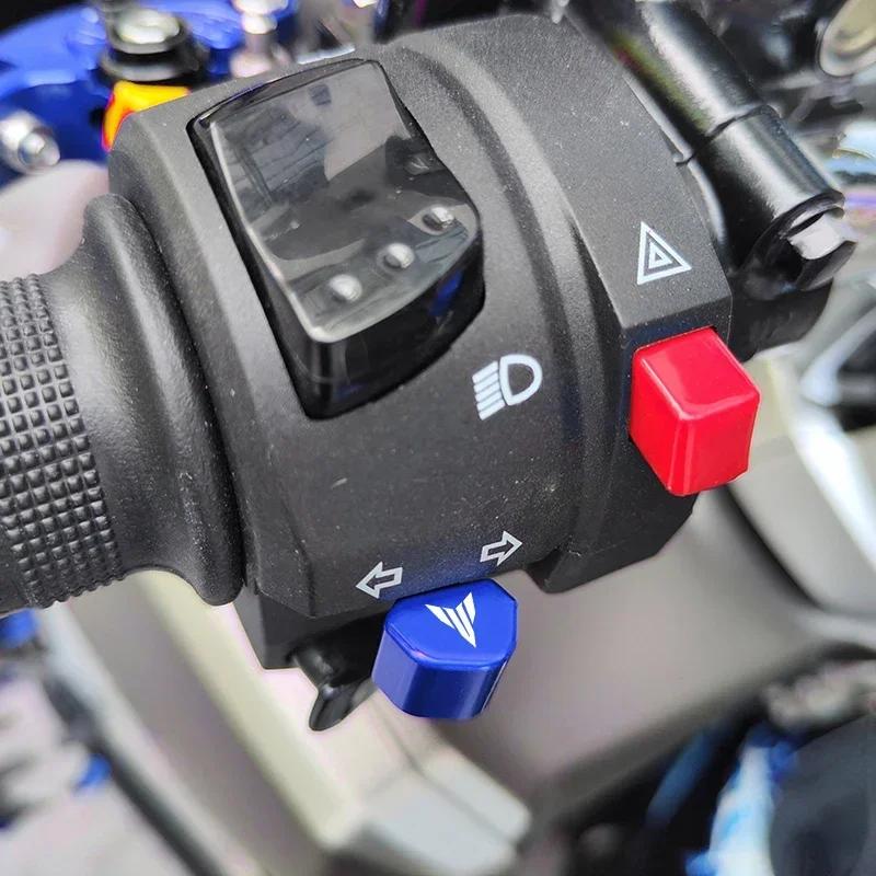 For Yamaha MT 07 MT09 MT07 MT03 MT10 MT25 MT01 MT125 TRACER FZ07 FZ09 MT Accessorie CNC Switch Button Turn Signal Switch Key cap