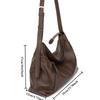 Genuine Leather Hobo Bag Women - Large Capacity Soft Leather Shoulder Crossbody Bag with Adjustable Strap for Daily Use