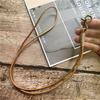 Lanyard Cowhide Phone Charm Strap Genuine Leather Wrist Strap Vintage Keychain Lanyard Custom Lanyards Neck Straps Landyard
