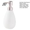 Easy Press Soap Dispenser Ceramic for Bathroom, 350/380ML Hand Bottle with Container Pump, Refillable Liquid Soap, Lotion and Shampoo Kitchen