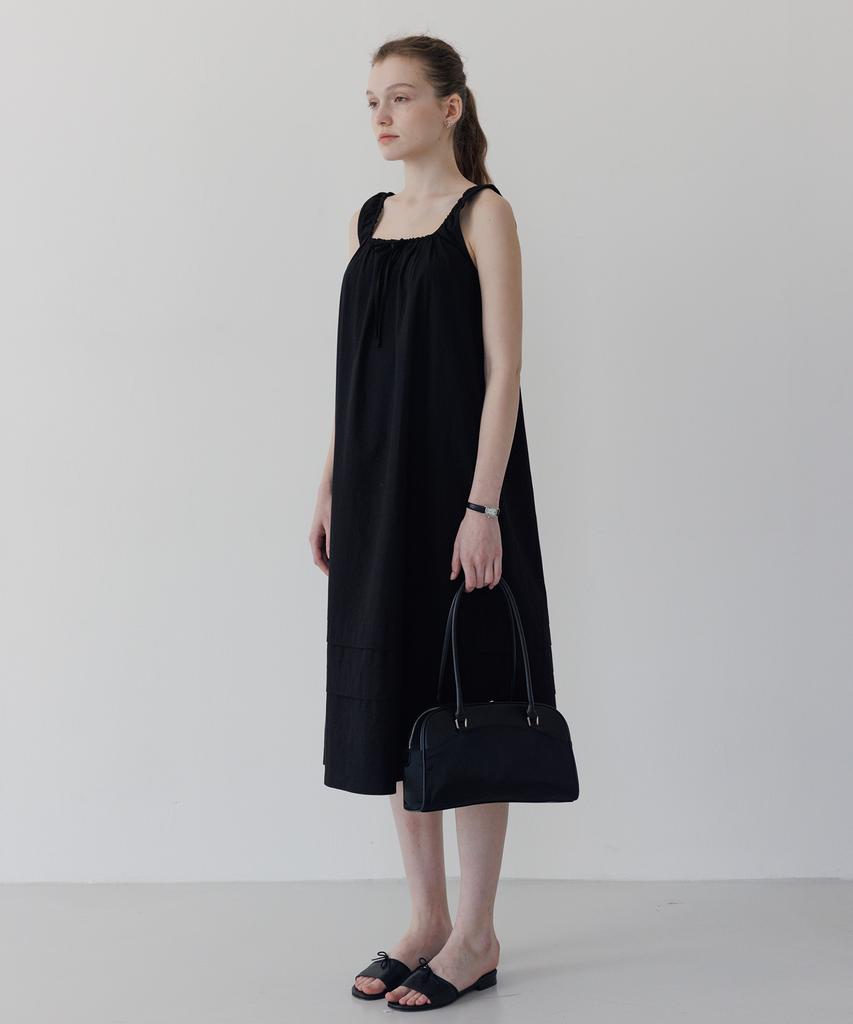 TTUDEMENT Sleeveless Long Dress Black