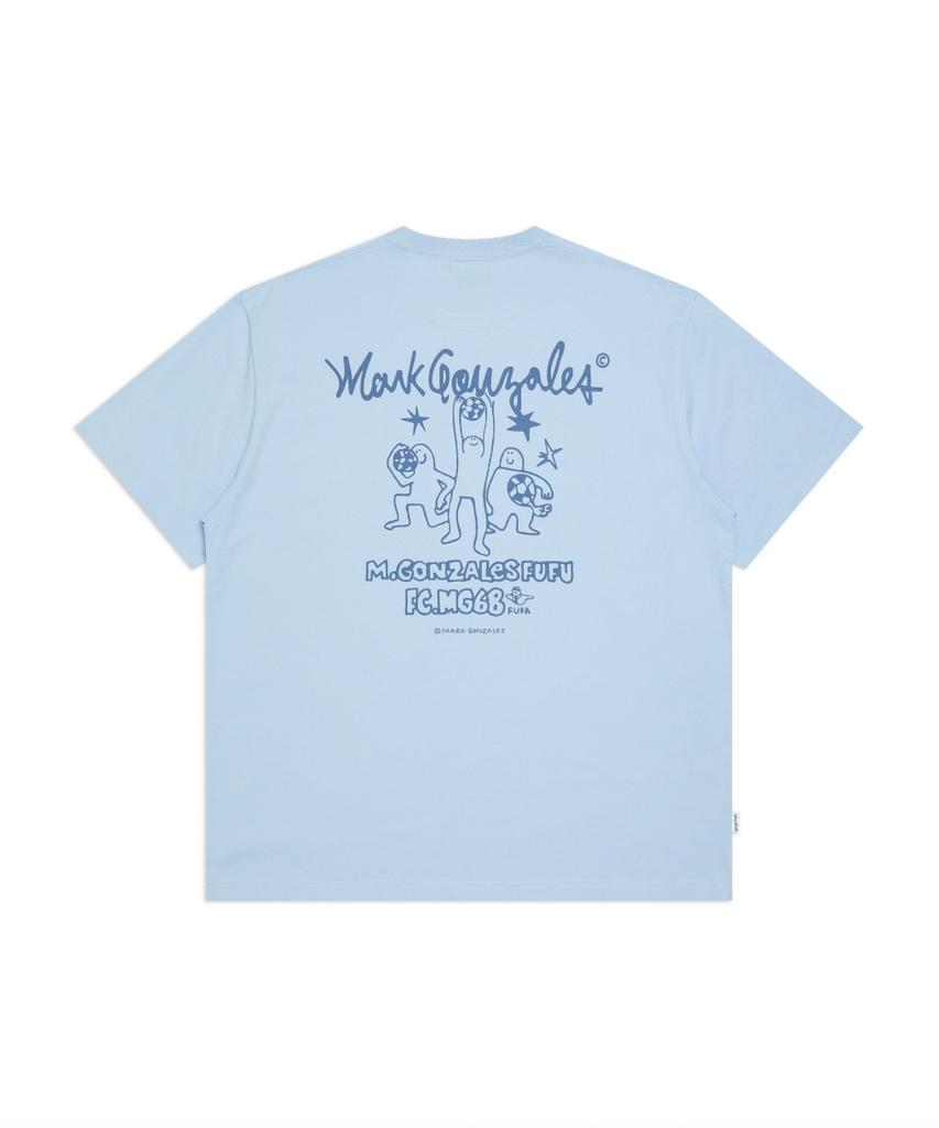 MARK GONZALES Fc Mg Short Sleeve T-Shirt - Sky Blue