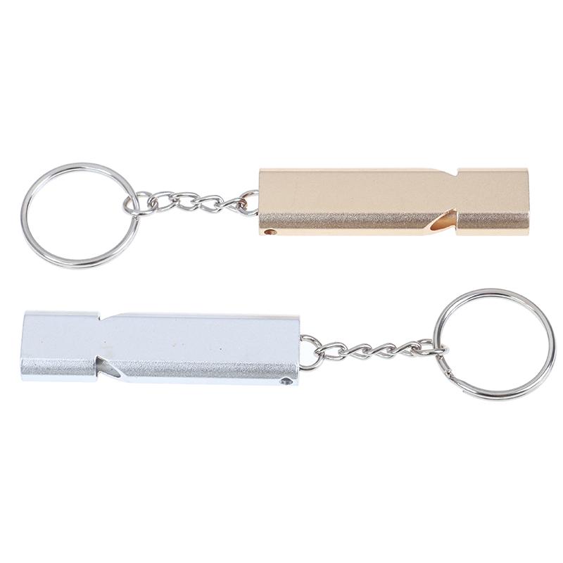 Fluier de Urgență pentru Supraviețuire din Aliaj de Aluminiu, Instrument pentru Camping în Aer Liber, Drumeții cu Breloc