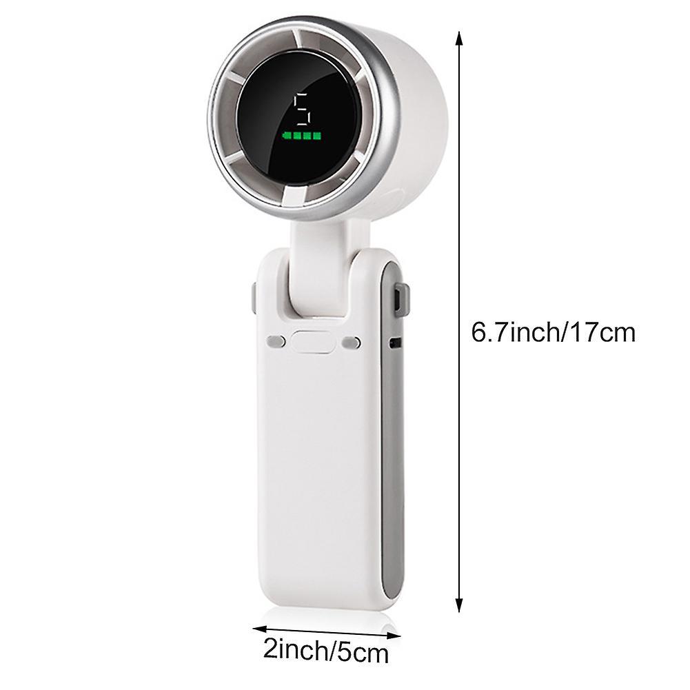 Turbines Handheld Small Fan 5 Gear Adjustables Low Noise Cold Fan for Hiking