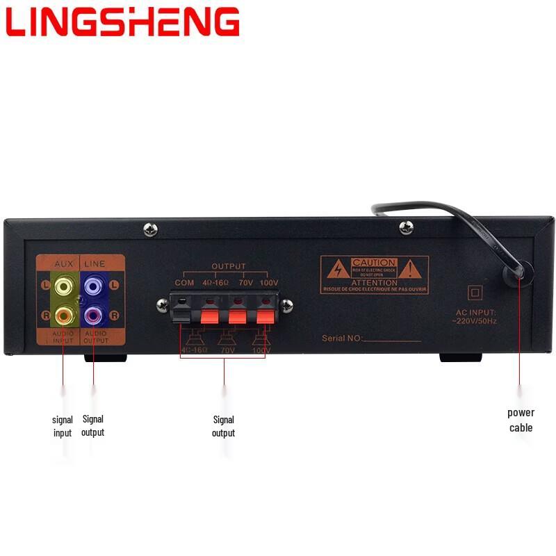 Lingsheng Bluetooth Vysoce výkonný Profesionální vysílací zesilovač CN zástrčka (adaptér součástí dodávky)
