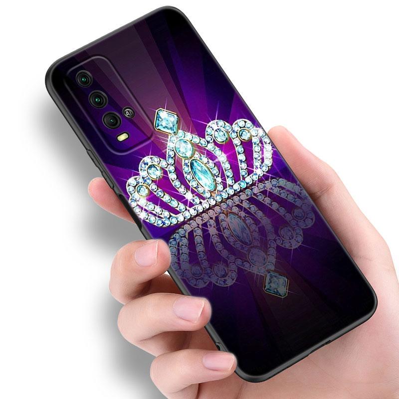 Husă Telefon Diamant Cristal Pentru Xiaomi Redmi Note 5 6 9T K20 K40 K50 Pro 7A 8A 9A 9C 9i 10A 10C A1 S2 Husă Moale TPU Negru