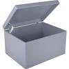 Boîte de rangement - Creative Deco - XXL - Bois à décorer - Gris - 40x30x24 cm