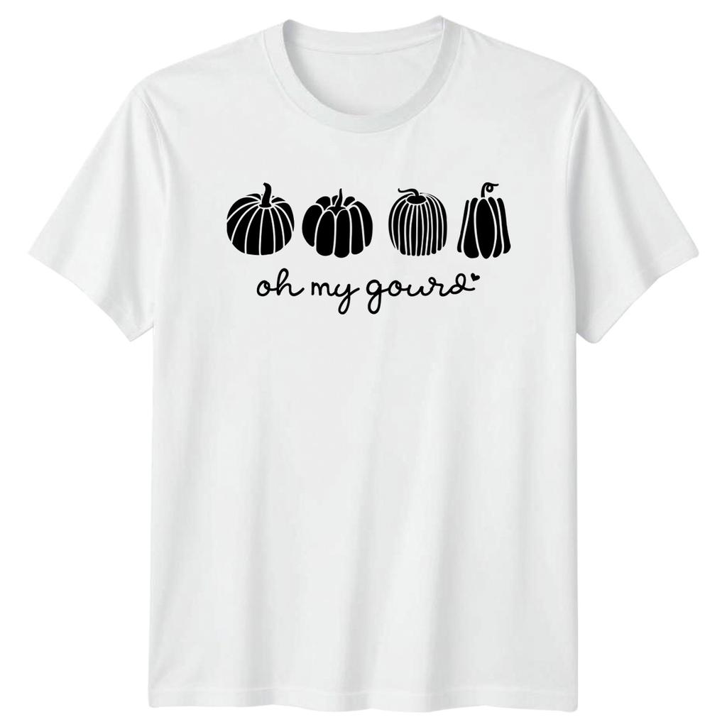 Oh My Gourd Pumpkin Autumn Holidays Unisexs TShirt Unisexs Tee Graphic Top