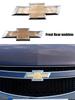 2pcs 3D ABS Car Front and Rear logo Front grill Rear Bumper tail door trunk Emblem sticker Accessories For Chevrolet 09-14 Cruze