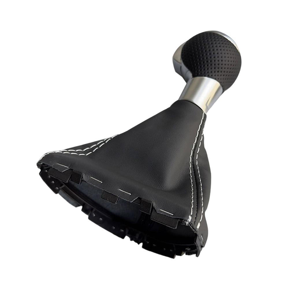 

Gear Shift Knob Shift Lever Handle Head For TT TTS TTRS 8J Car Accessories Interiors Boot Gaitor Black Leather