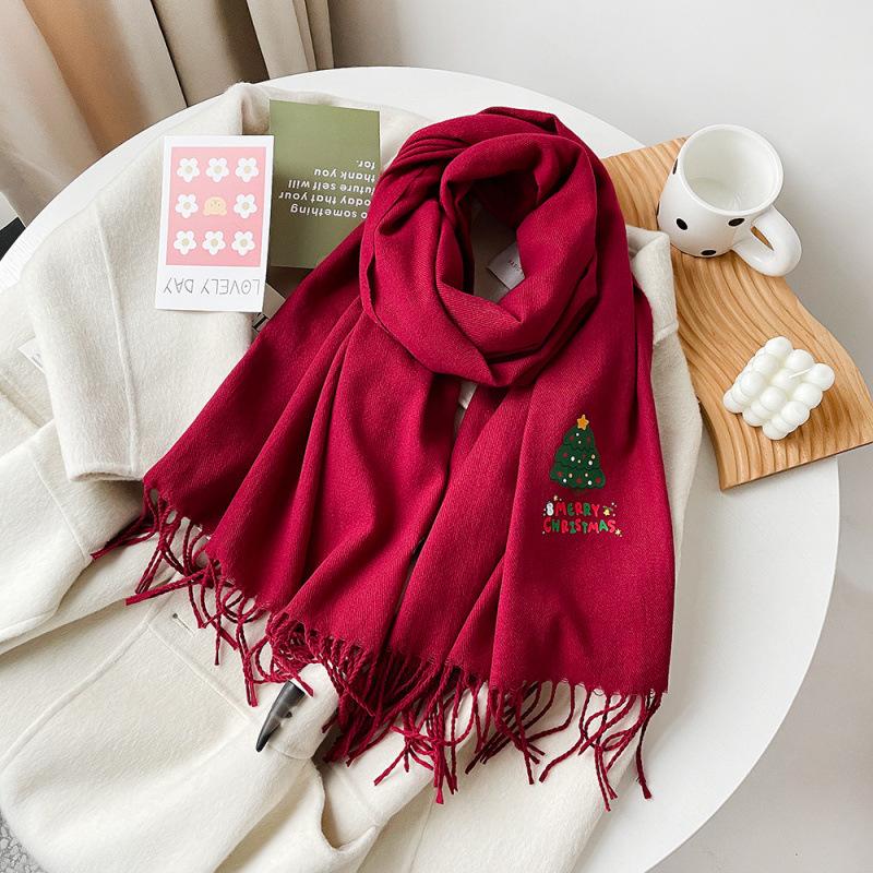 Quattro stagioni disponibili Nuovo versatile cappotto da donna in finto cashmere sciarpa calda media sciarpa scialle