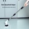 7-in-1 Cordless Electric Spin Scrubber with Retractable Long Handle.