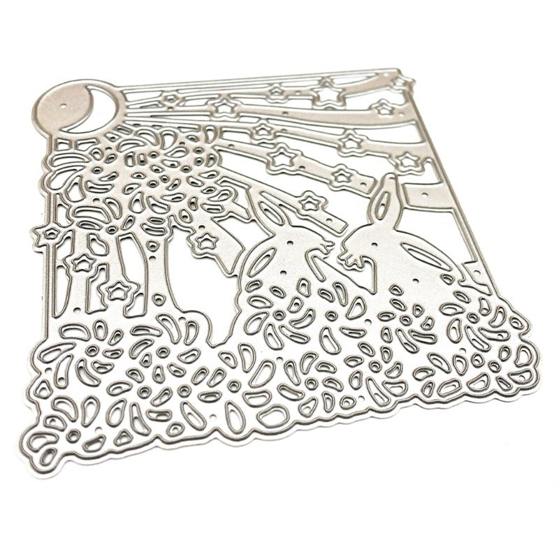 Osterhase Metall-Stanzschablonen Schablone Scrapbooking DIY-Album Stempel Papierkarte Prägung Dekoration Handwerk Drop Shipping