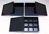 Yamanaka Lacquer Simple Style Lunch 3 Tiers 9 Box, (with Dividers), Navy, M16704-7