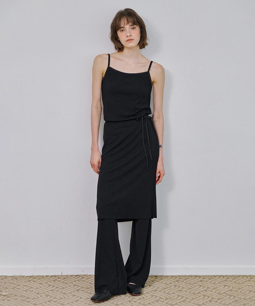 Marot String Midi Dress_Black