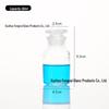 Wide-Mouth Frosted Glass Reagent Bottle, Transparent & Brown Light-Shielding Chemical Bottle
