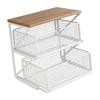 Organizer for Coffee with Drawer, Double-layered, Ideal As A Kitchen Counter Or Office.