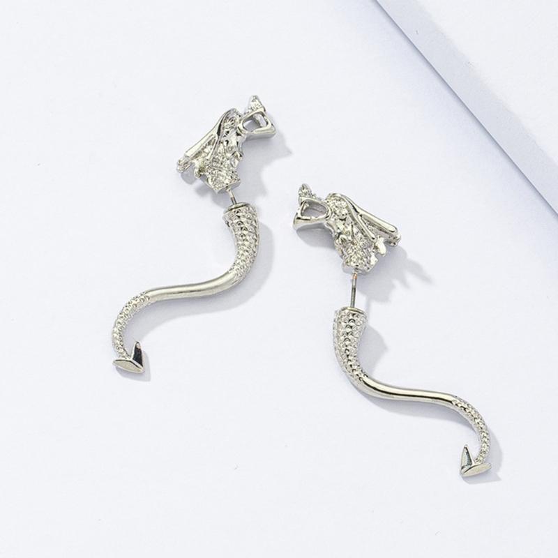 Dragon Studs Earrings Ear Studs Irregular Ear Pins Fashionable Ear Jewelry Dragon Ear Pendant Gift for Fashion Lover