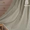 Bu Baba Orange Plaid Tassel Curtains - Semi-Shading, Decorative for Living Room, Bedroom, Kitchen, Balcony