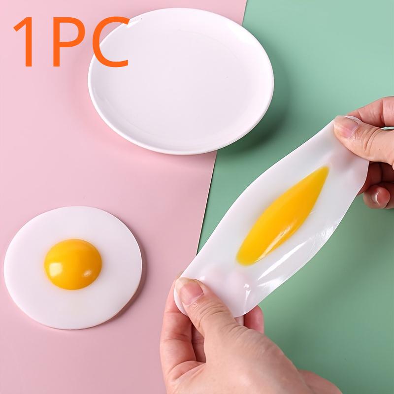 Funky Egg Splat Ball Squishy Toys Stress Relief Egg Yolk Balls Squishies Morsomt leketøy for barn Angstreduserende lindring for voksne