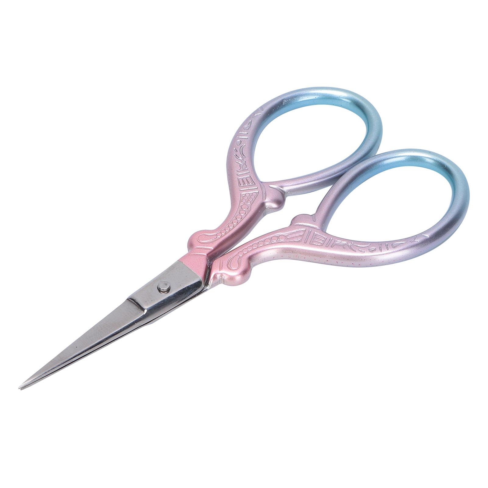 

Ножницы для шитья и вышивки из нержавеющей стали, небольшой практичный инструмент для рукоделия с защитным кожаным чехлом