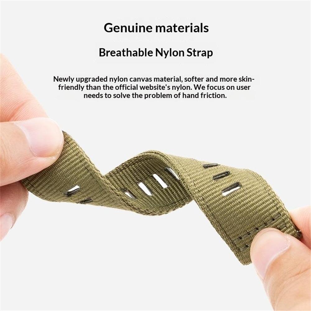 20mm Woven Nylon Watch Band For Huawei Watch GT 3 Pro 43mm Pin Buckle Strap