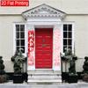 Traditional Door Couplet Banner 2pcs Fabric for Valentine's Day & Birthday