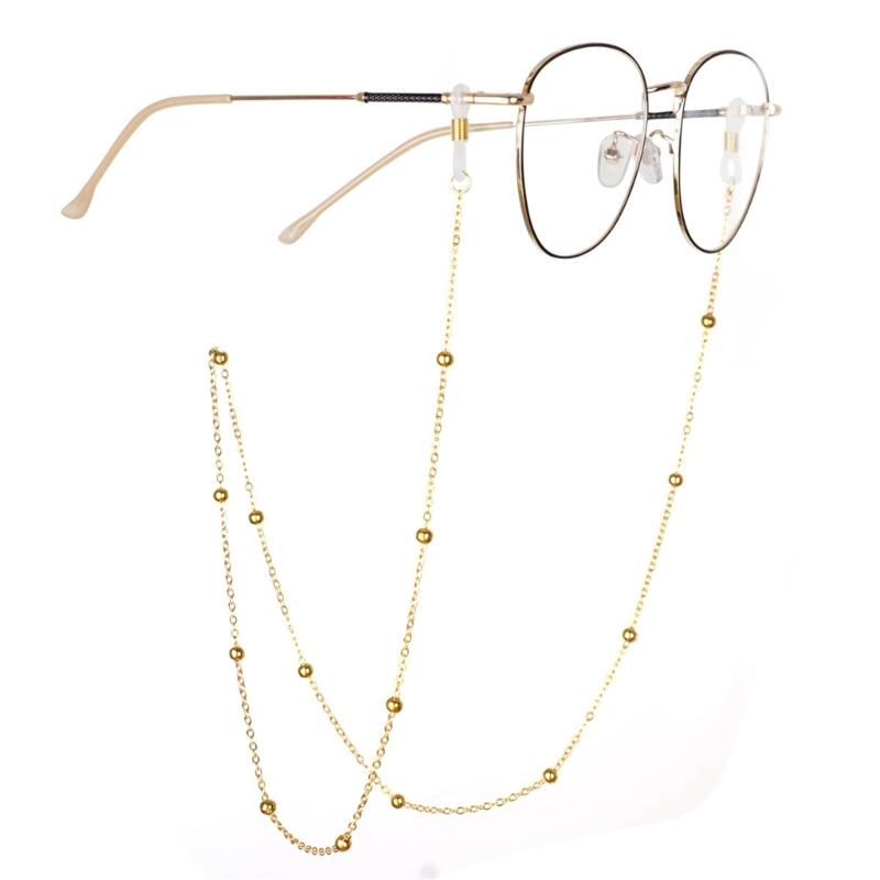 Practical Metal Eyeglass Chain For Glasses And Masks Lightweight Glasses Lanyard Adjustable Unisex Design For Daily Use