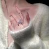 Korean Style Pearl Crystal Butterfly Open Ring – Fashionable Bestseller Accessories