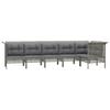 VidaXL Garden Lounge Set with Cushions 6 Pcs, Patio Furniture Set, Outdoor Furniture, Patio Sofa, Modern, 3187509