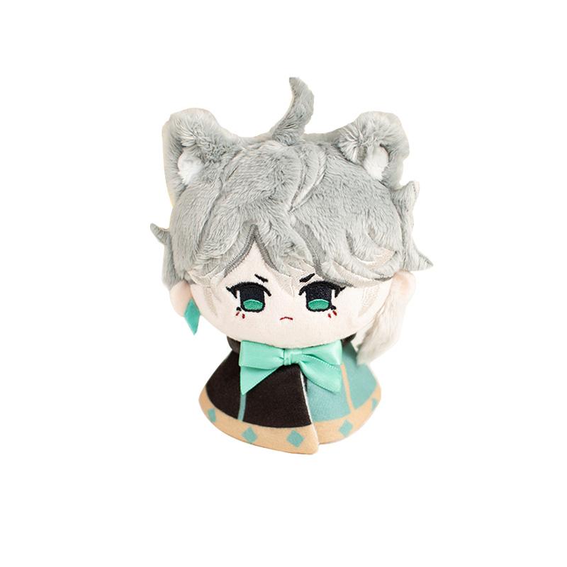 Non-Toxic 12Cm Impact Plush Pendant Keychain Cosplay Venti Albedo Xiao Raiden Shogun Tartaglia Kazuha Doll Toy Beadchain Gift