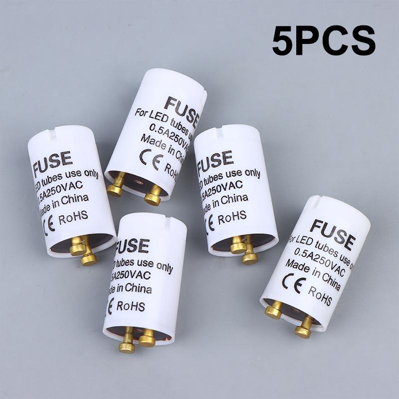 

Starter T8 Led 5Pcs/Lot Led Sterter T8 Led 0.5A/250V Hrc Type Fuse Ce Rohs Compliant Ledt8 Fuse Starter