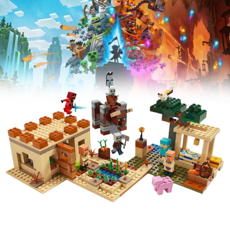 Compatible Lego My Villagers Attack 21160 Building Blocks Toy Set For Kids 800 Pieces