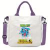 Steal a Brainrot 67 Printed Student Crossbody Bag Casual Canvas Shoulder Bags