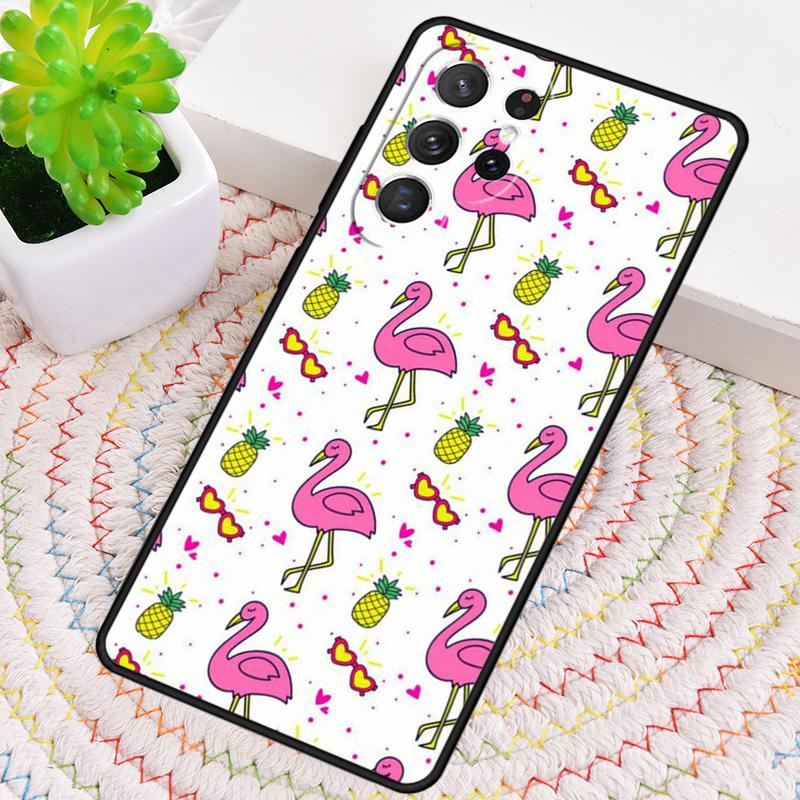 Flamingo Soft Phone Case for Samsung Galaxy Note 10 Pro S26 Ultra S23 S24 FE S25 S21 S22 PLUS Shockproof Cove