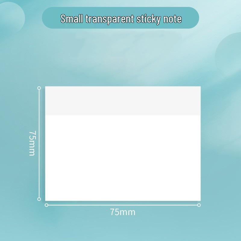 

Премиальные прозрачные липкие заметки - Универсальный блокнот для заметок для студентов и офисного использования с сильной адгезией