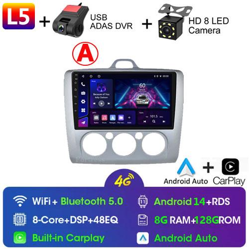 Carplay 4G 2din Android 13 Car Radio for Ford Focus Exi AT 2004-2011 Auto Multimedia Video Player Autoradio Audio Navigation GPS