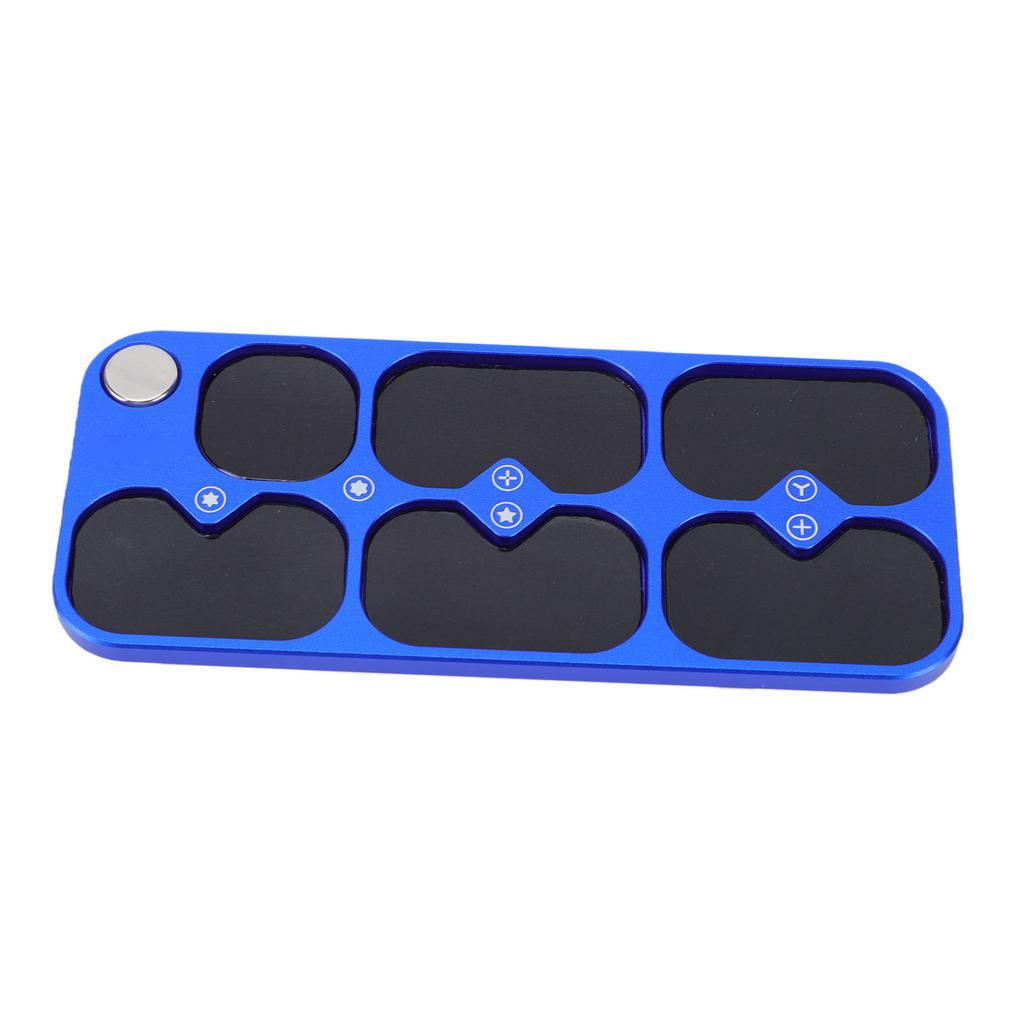 Magnetic Screw Organizer 6 Compartments Electronic Repair Screw and Parts Storage Pad for Phone Computer Glasses Screws