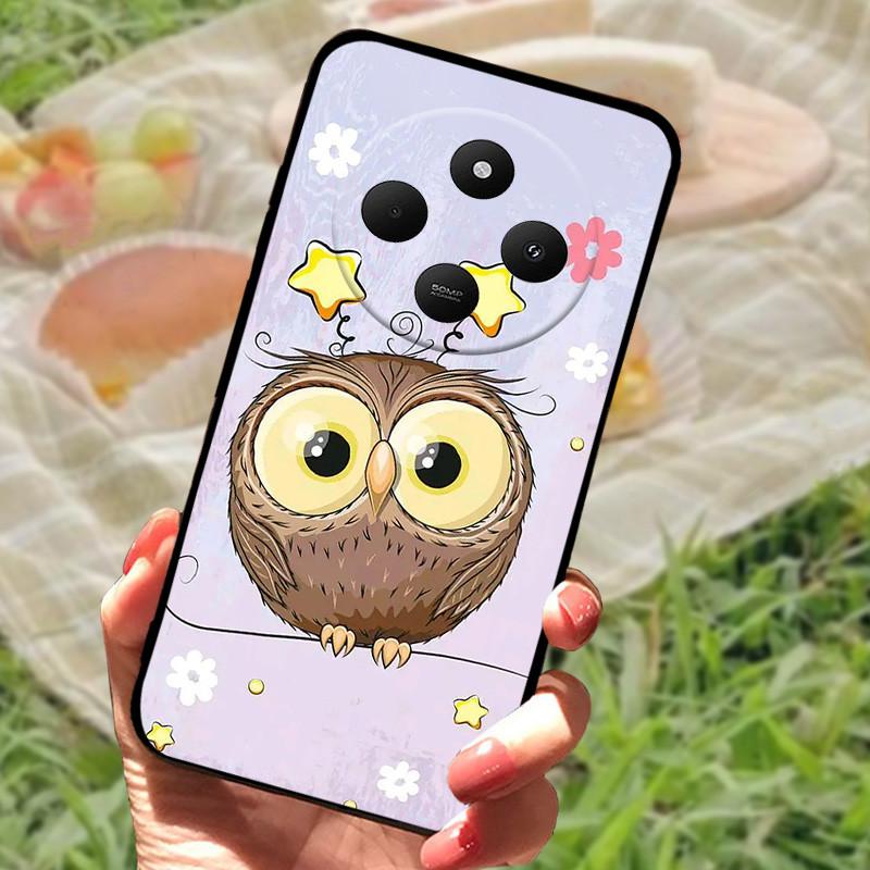 Pouzdro pro Xiaomi POCO C75 4G Redmi 14R 5G Redmi A3 Pro 4G Redmi A4 5G Pouzdra Měkký nárazník Nárazuvzdorné Ochranný Kryt Černá Taška na Telefon
