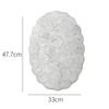 Light Luxury Natural Shell Tray Dining Table Insulating Mat Desktop Organizer Flower Trimmed Decorative Placemats