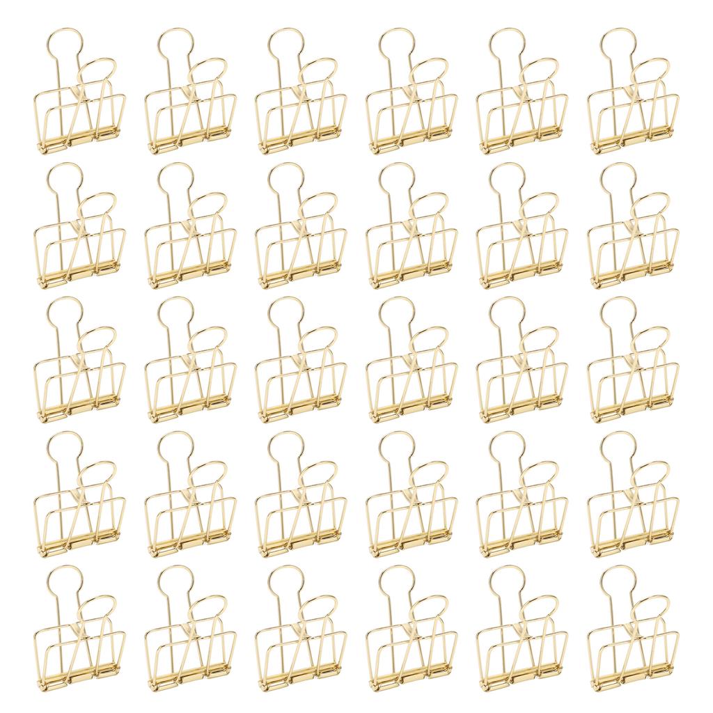 30Pcs Wire Binder Clips 2in Wide Hollow Out Strong Metal Wide Application Metal Binder Clips for Home Office School