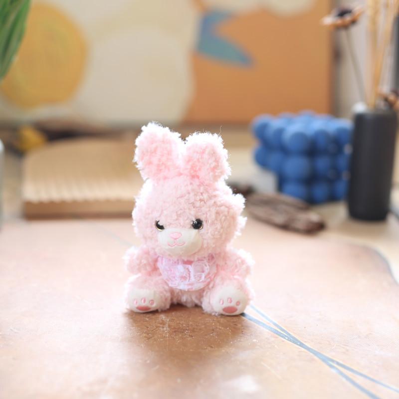 Cute Little Rabbit Pendant Plush Toy Doll Bear Bag Hanging Keychain Rag Doll Doll