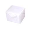 Clear White Desktop Organizer Storage Box for Photos Jewelry ID Cards Collection Container
