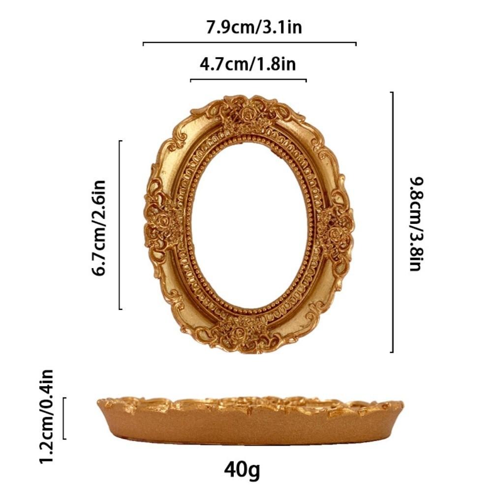 Retro Style Gold DIY Shadow Box Frame DIY European Retro Mini Photo Frames 3D Relief Gold Wedding Photo Display Frames Gifts
