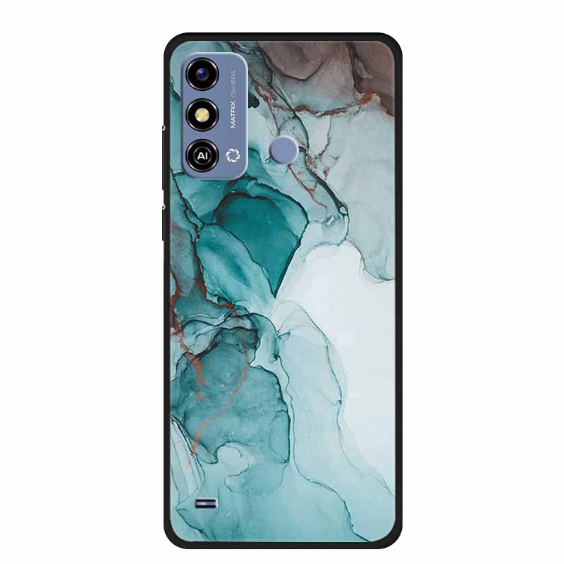 Soft Silicone Cover For ZTE Blade A53 / A53Pro / A53Plus Case Marble TPU Black Protector Case for ZTE Blade A53 Plus Cover Funda
