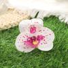 Elegant 7cm Simulated Flowers Hair Claw Durable Orchid Floral Hairpin for Weddings and Special Days
