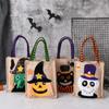 Kids Ornament Trick Or Treat With Handle Tote Bag Candy Bag Halloween Decoration Gift Pouch