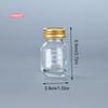 H-1Pc 30ml Small Glass Bottle With Lid Medicine Bottle Leak-proof Powder Capsule Bottle Empty Refillable Glass Bottle Portable